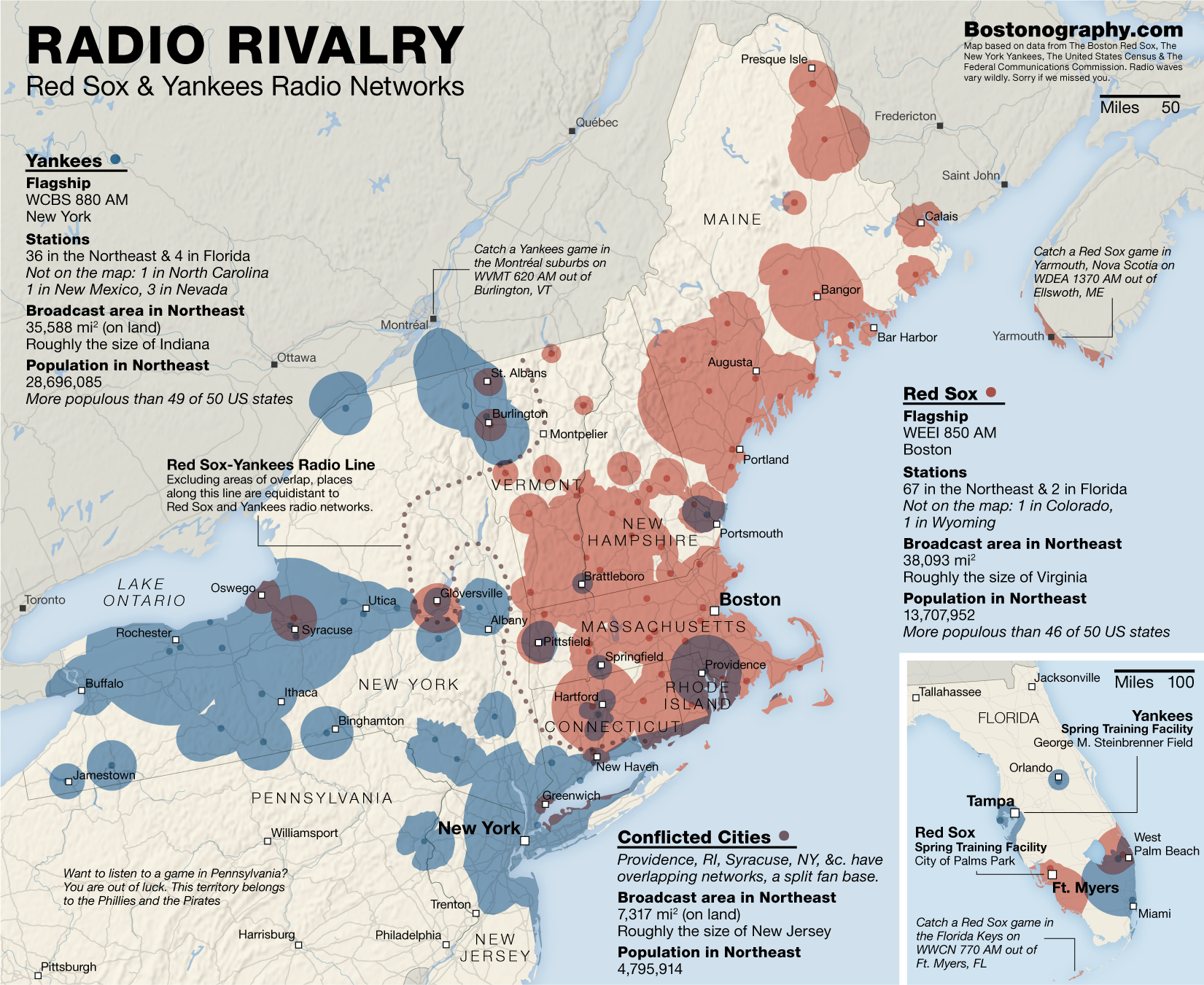 Map Shows Red Sox, Yankees Border in Connecticut