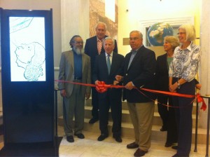Ribbon cutting at the Leventhal Map Center