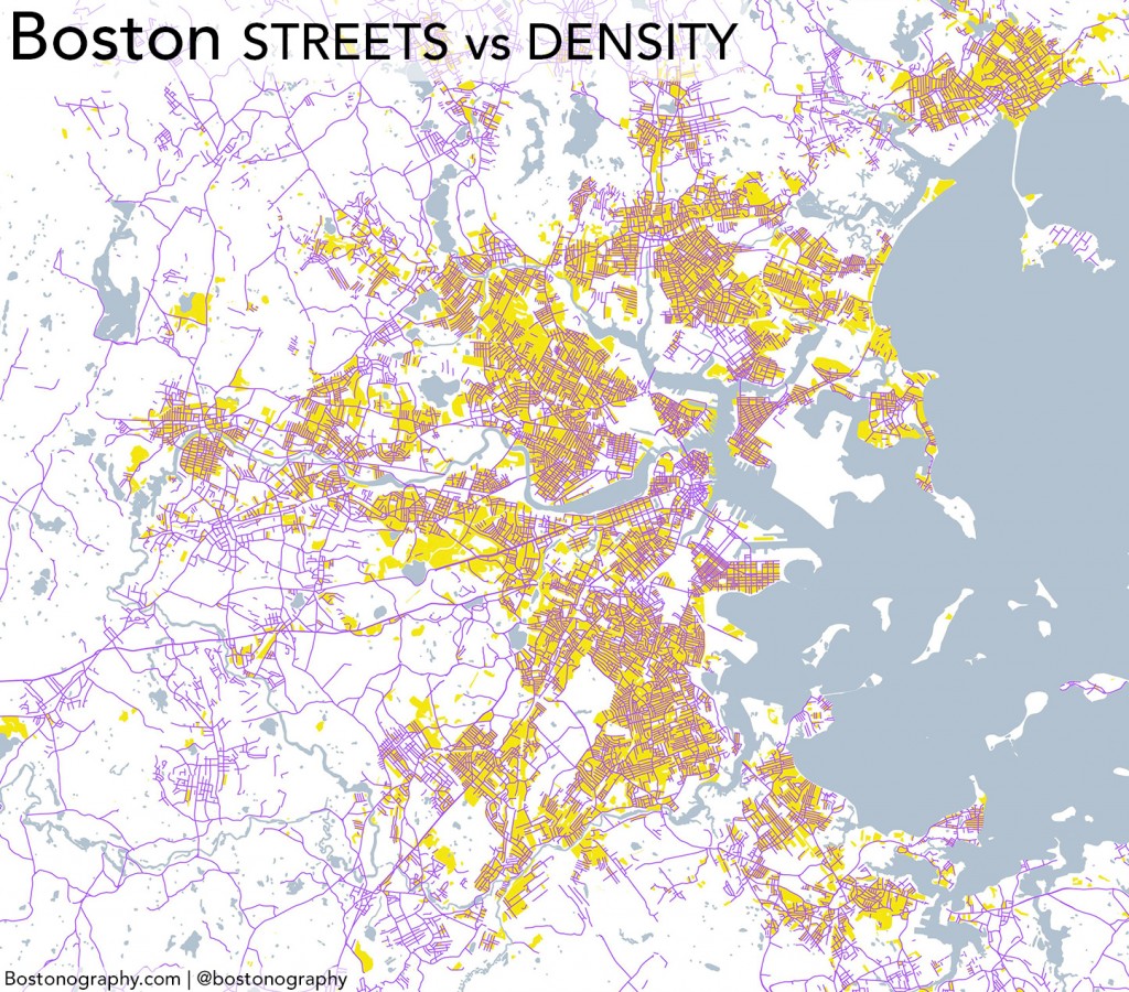 Boston "Streets" vs population density