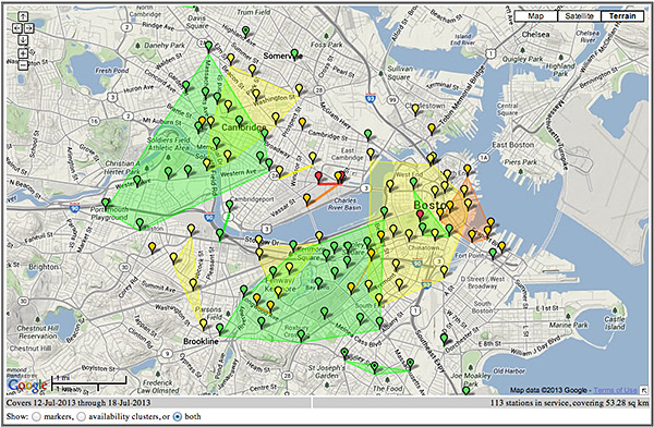 hubway station map