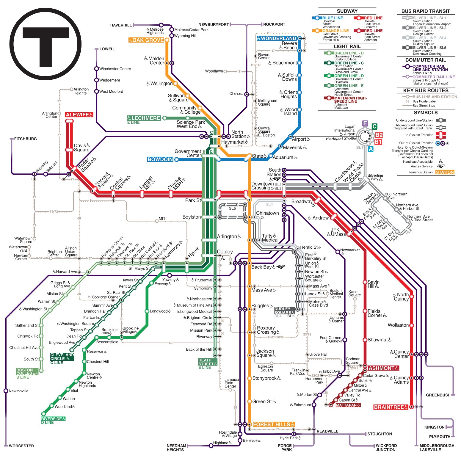 MBTA map redesigns | Bostonography