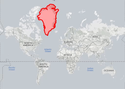 The true size of Greenland